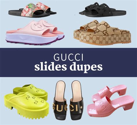 dupe gucci platform slides|faux gucci flip flops.